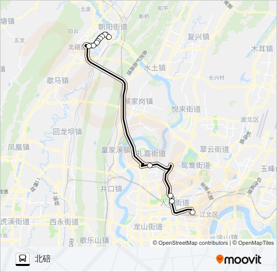 公交532路的线路图