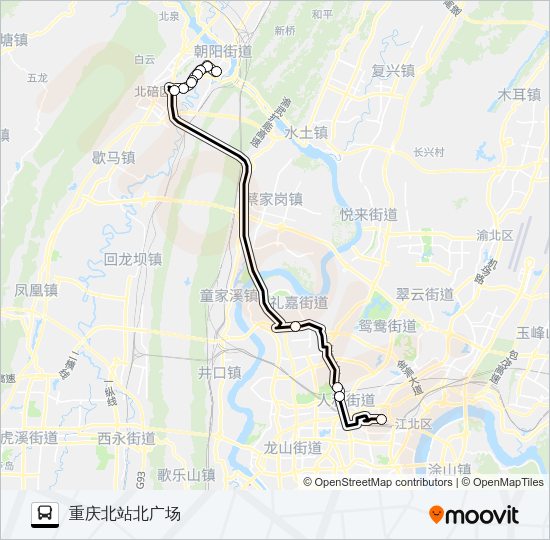 公交532路的线路图