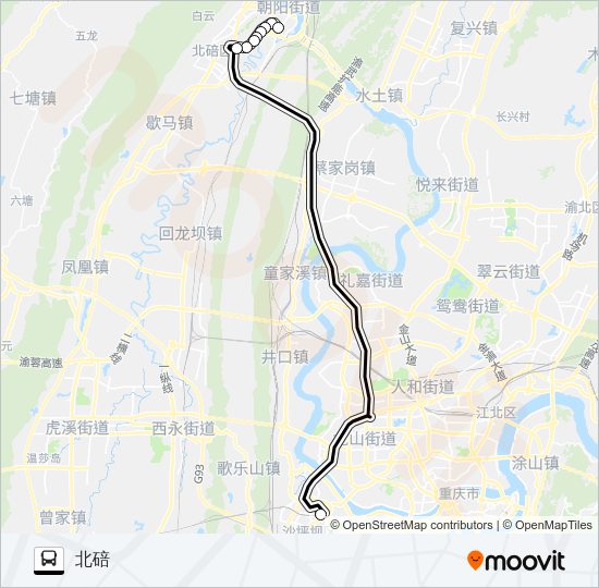 重庆280路公交车路线图图片