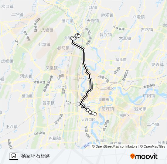公交536路的线路图