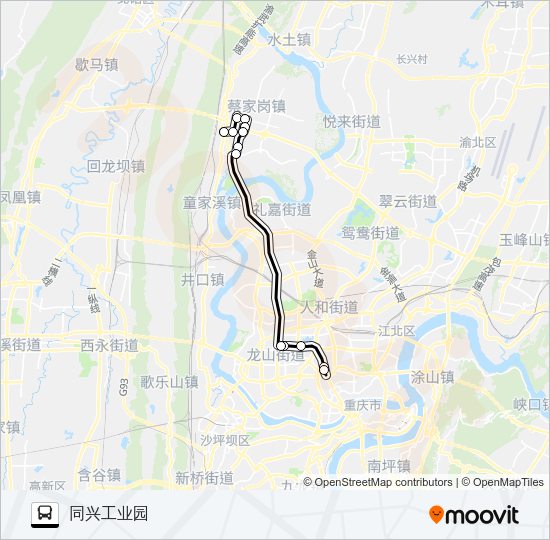公交537路的线路图