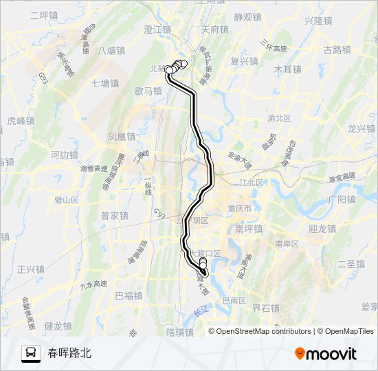 公交538路的线路图