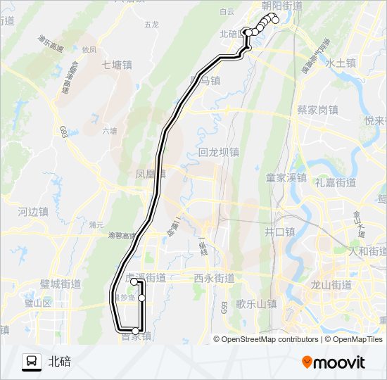 公交551路的线路图