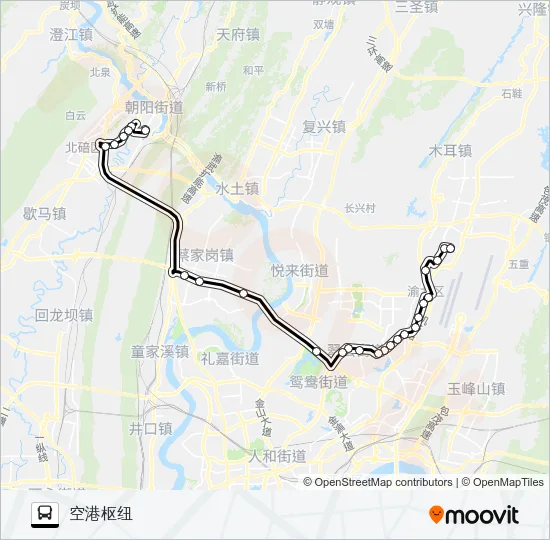 555路 Bus Line Map