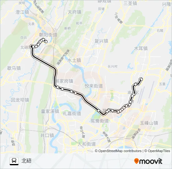 555路 Bus Line Map