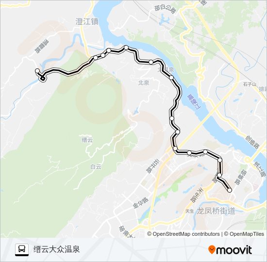 公交556路的线路图