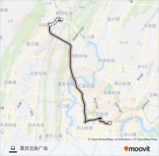 公交558路的线路图