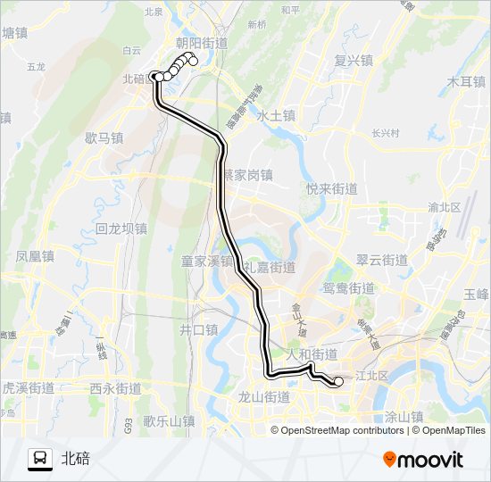 公交558路的线路图