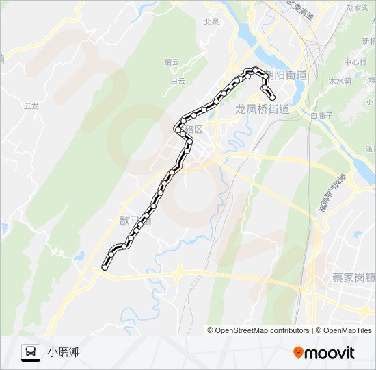 公交560路的线路图