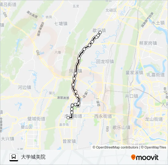 565路 Bus Line Map