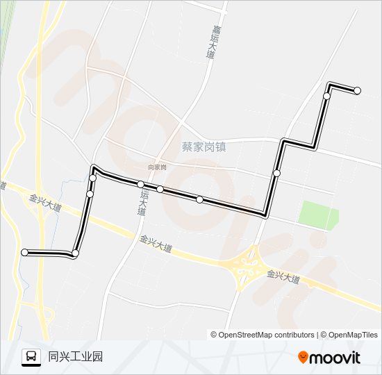 公交571路的线路图