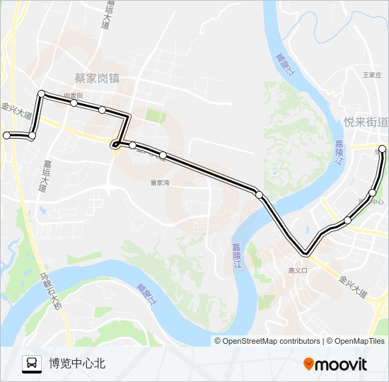 572路 bus Line Map