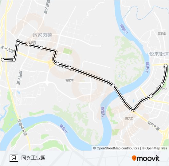 公交572路的线路图