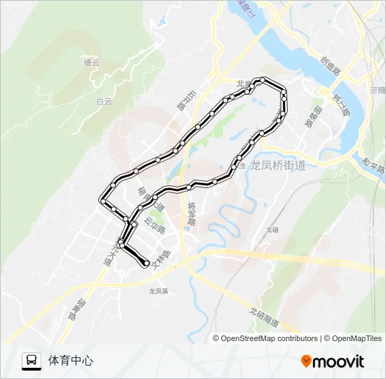580路 Bus Line Map