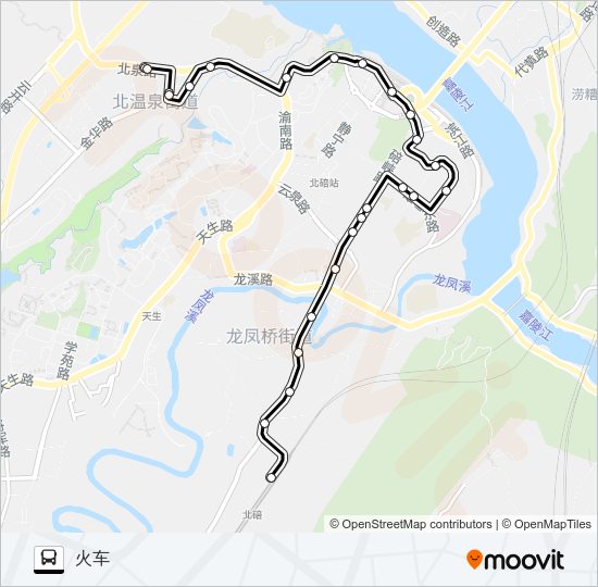 公交582路的线路图
