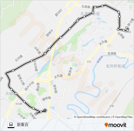 公交583路的线路图