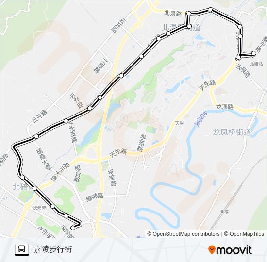 公交583路的线路图