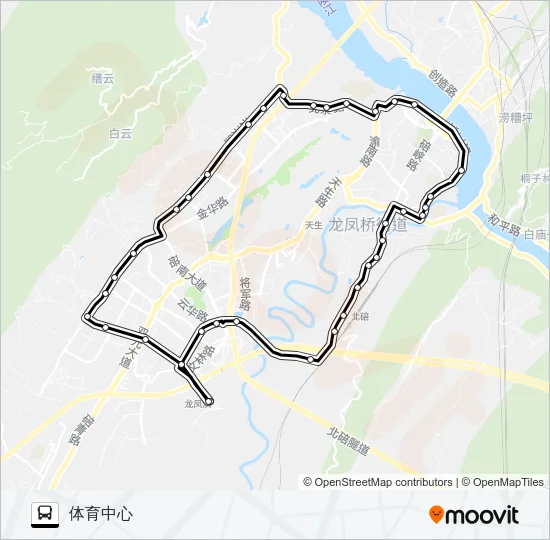 584路 Bus Line Map