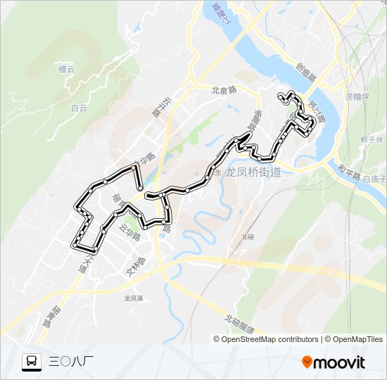 586路 Bus Line Map
