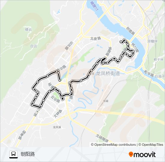 公交586路的线路图