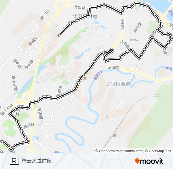 公交587路的线路图
