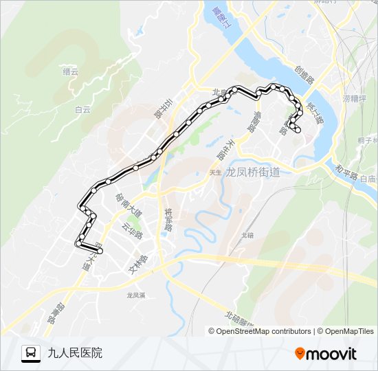 公交590路的线路图