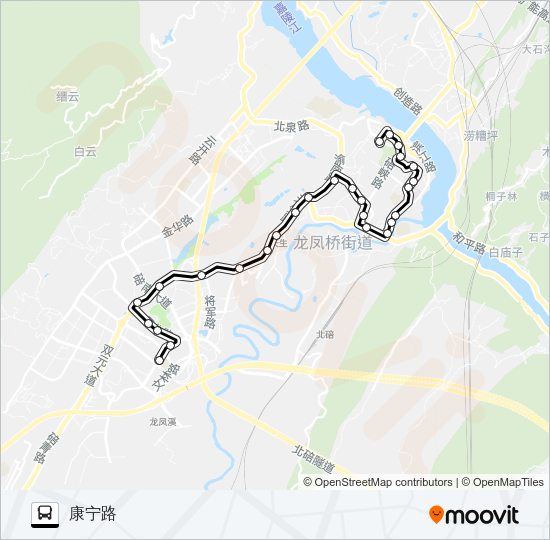 公交591路的线路图