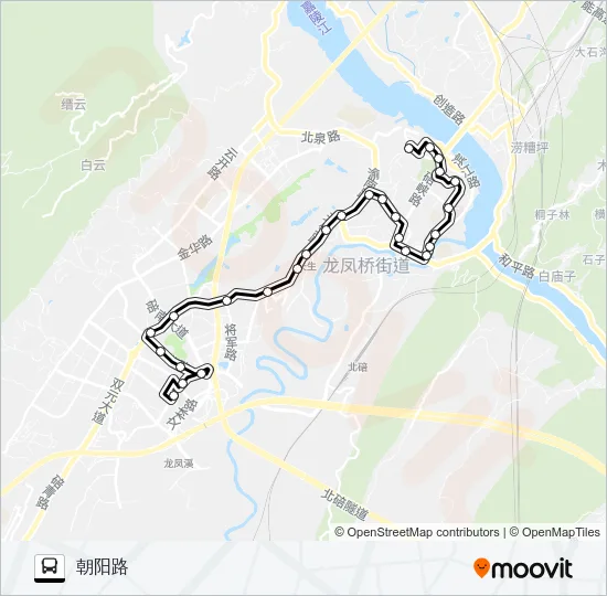 591路 Bus Line Map