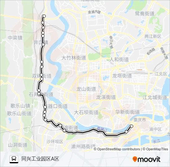 公交501夜班路的线路图