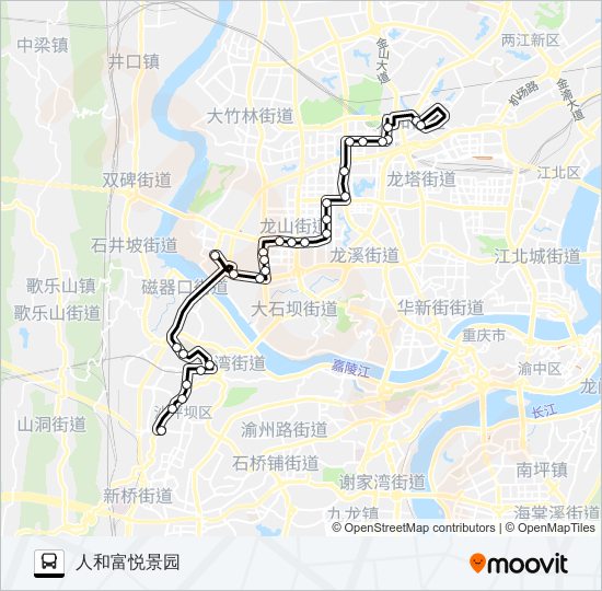 公交208路的线路图