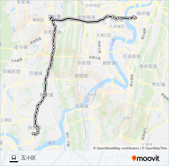 公交216路的线路图