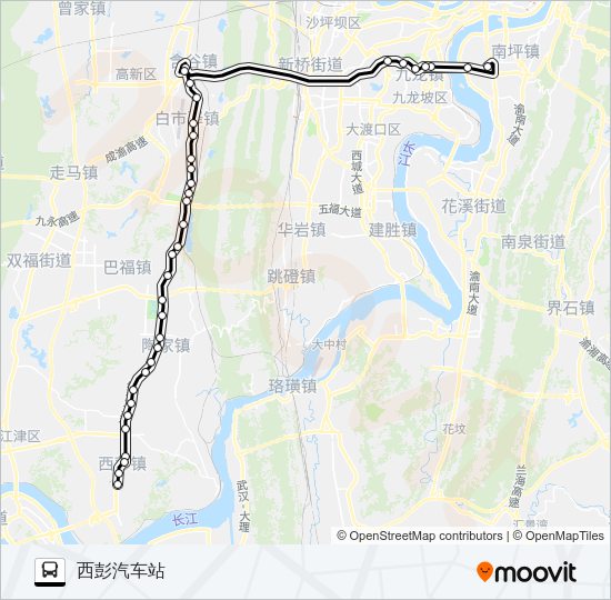 公交216路的线路图