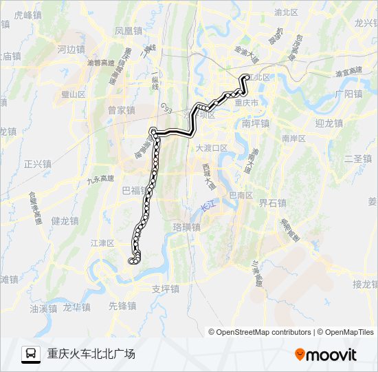公交217路的线路图