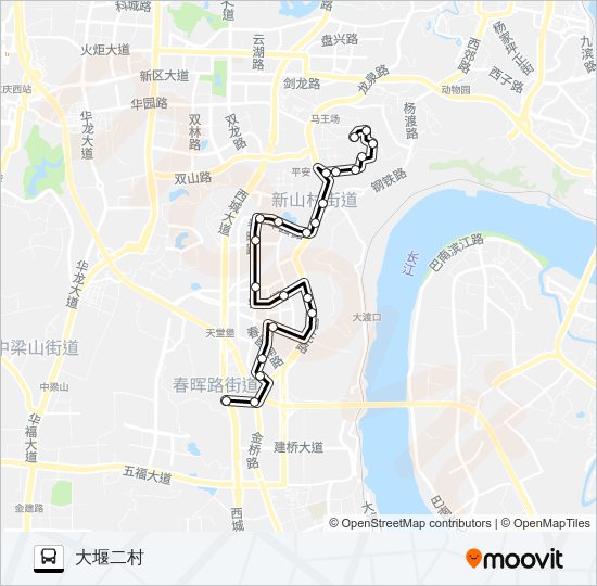 公交230路的线路图