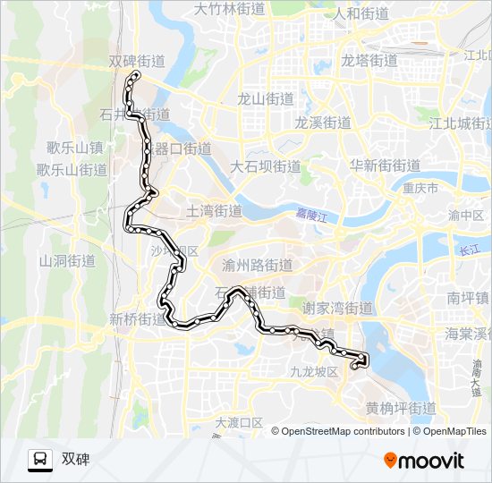 公交234路的线路图