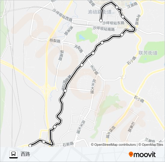 公交260路的线路图