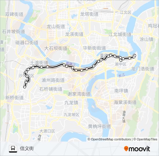 公交262路的线路图