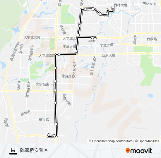 公交271路的线路图