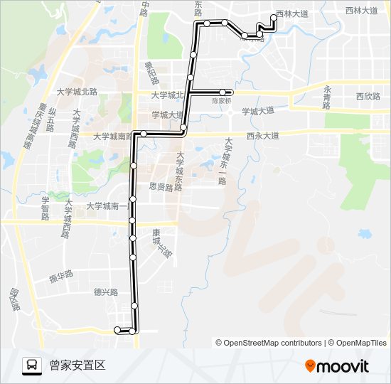 公交271路的线路图