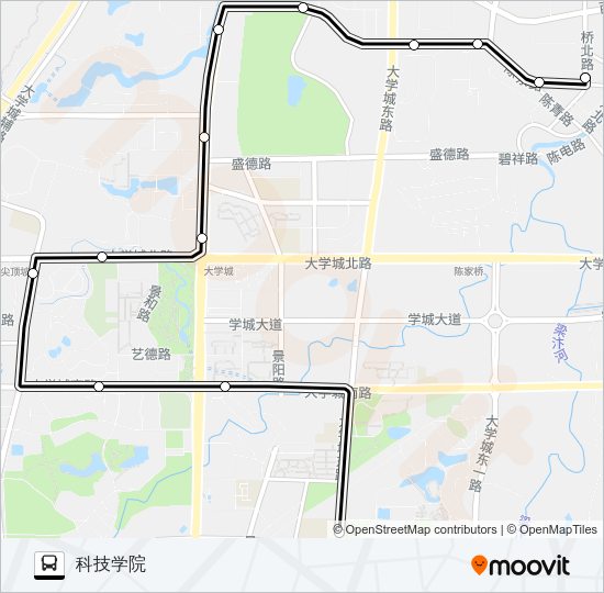 公交272路的线路图