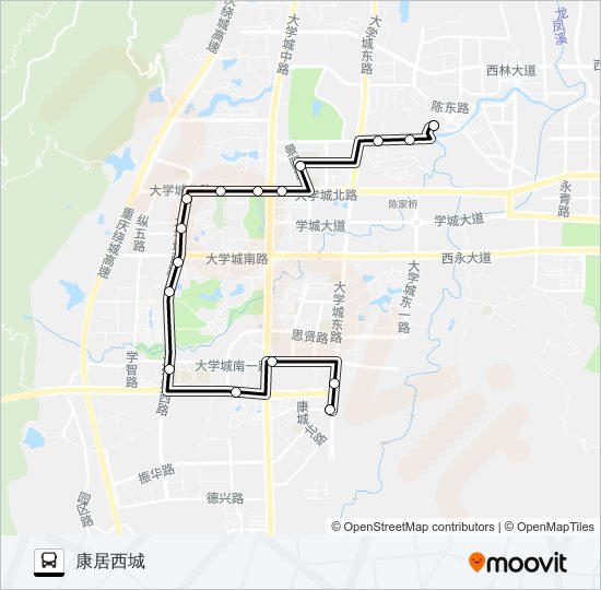 公交273路的线路图