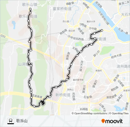 280路 Bus Line Map