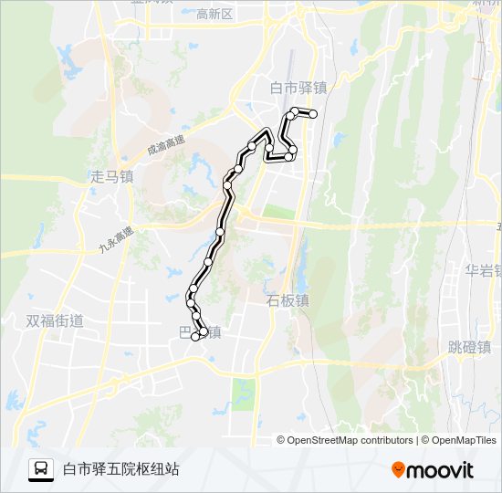 公交282路的线路图