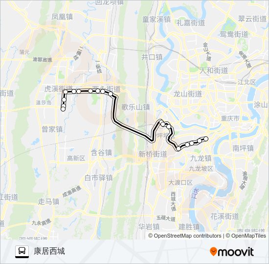 公交291路的线路图