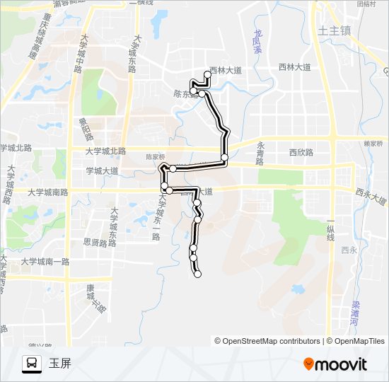 公交292路的线路图