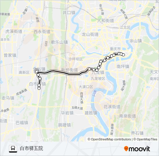 公交299路的线路图