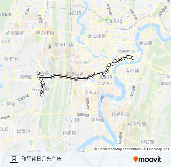 公交299路的线路图