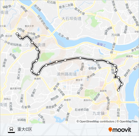 公交418路的线路图