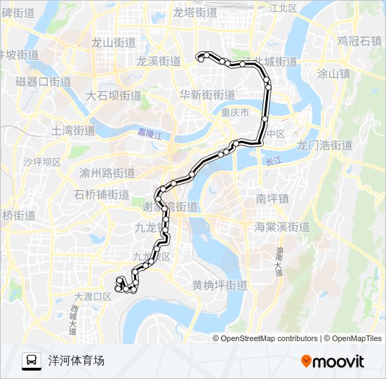 公交419路的线路图