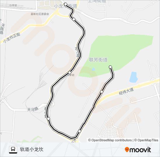 公交422路的线路图
